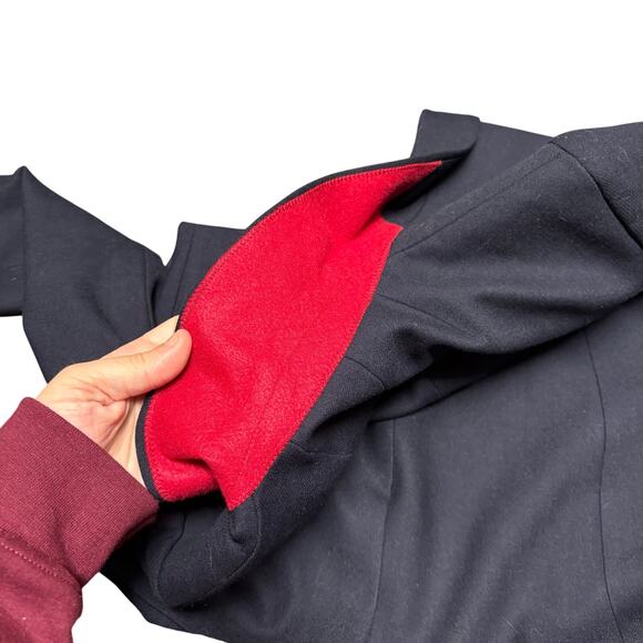 J. Crew Wool Blend Navy One Button Blazer Neutral Minimalist Professional Work - Picture 8 of 8